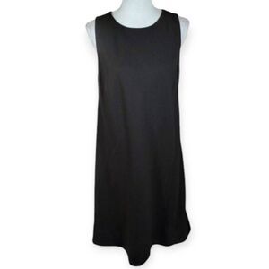 NEW YORK AND COMPANY BLACK SLEEVELESS SHIFT DRESS SZ.12 EUC.